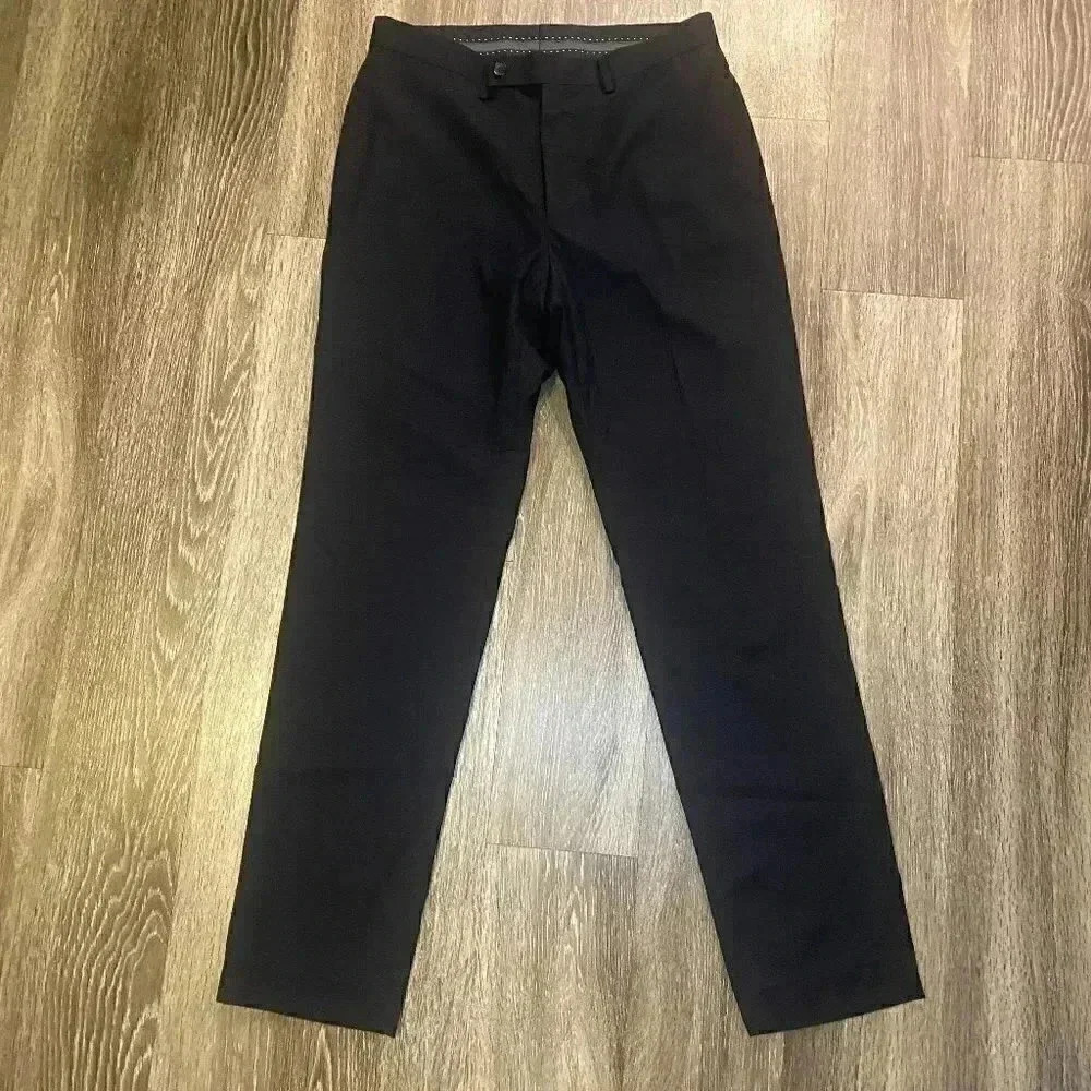 Mens Gianco Ferro Black Dress Pants - 32/32